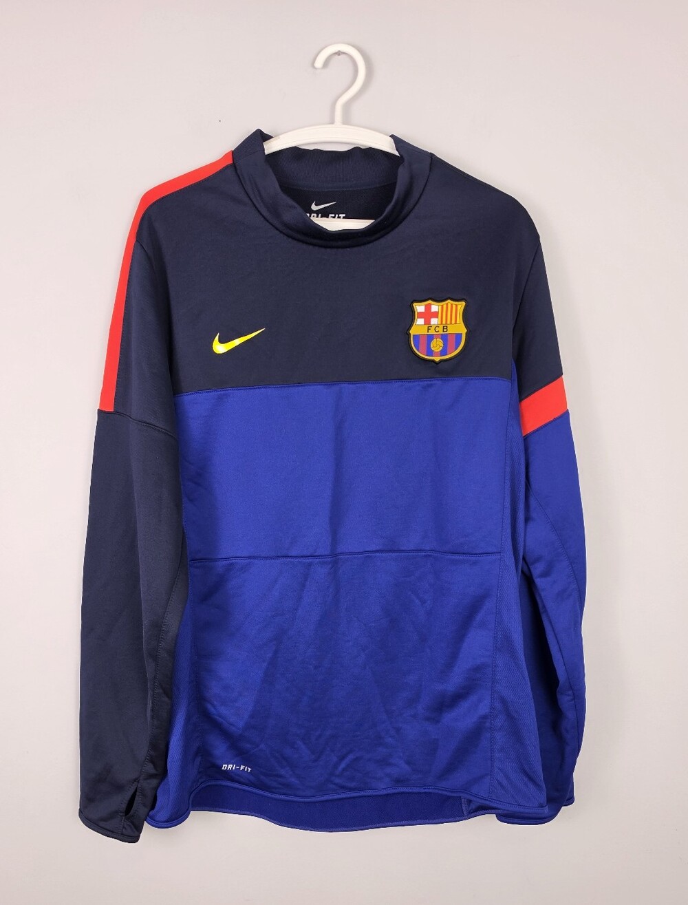 Nike FC Barcelona Barcá Soccer Training Drill Top Jersey Blue Mens XL 477937-435 - Picture 7 of 14